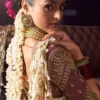 Woman’s Golden Zari Woven Viscose Silk Saree with Handcrafted Pallu and Embroidered Blouse
