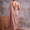 Pink Color Smart Cotton Blend Fancy Woven Designer Saree for woman