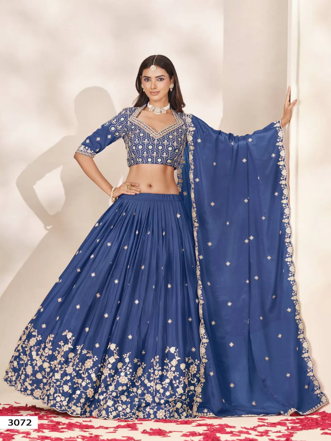 WOMAN'S MEHVISH VOL 37 HEAVY CHINNON LEHENGA CHOLI