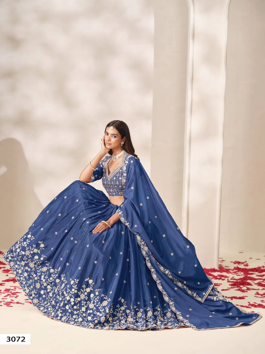 WOMAN'S MEHVISH VOL 37 HEAVY CHINNON LEHENGA CHOLI