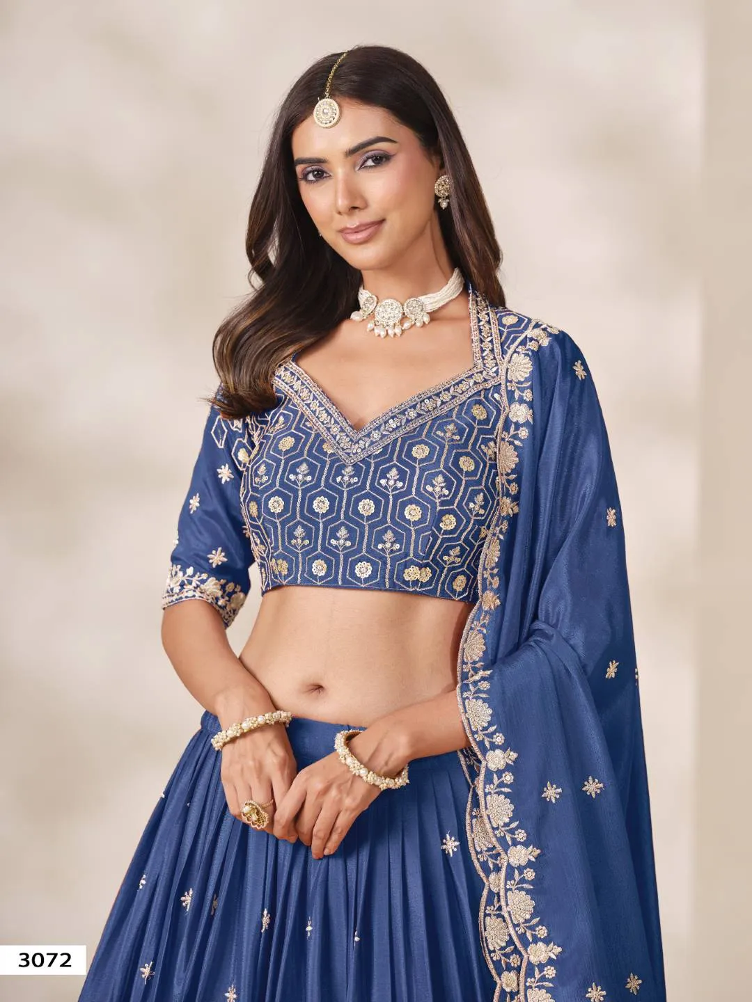 WOMAN'S MEHVISH VOL 37 HEAVY CHINNON LEHENGA CHOLI