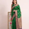 Devanshi Astita Silk Fabric With Traditional Contrast Elegant Border Saree For Woman & Pallu