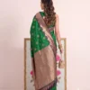 Devanshi Astita Silk Fabric With Traditional Contrast Elegant Border Saree For Woman & Pallu