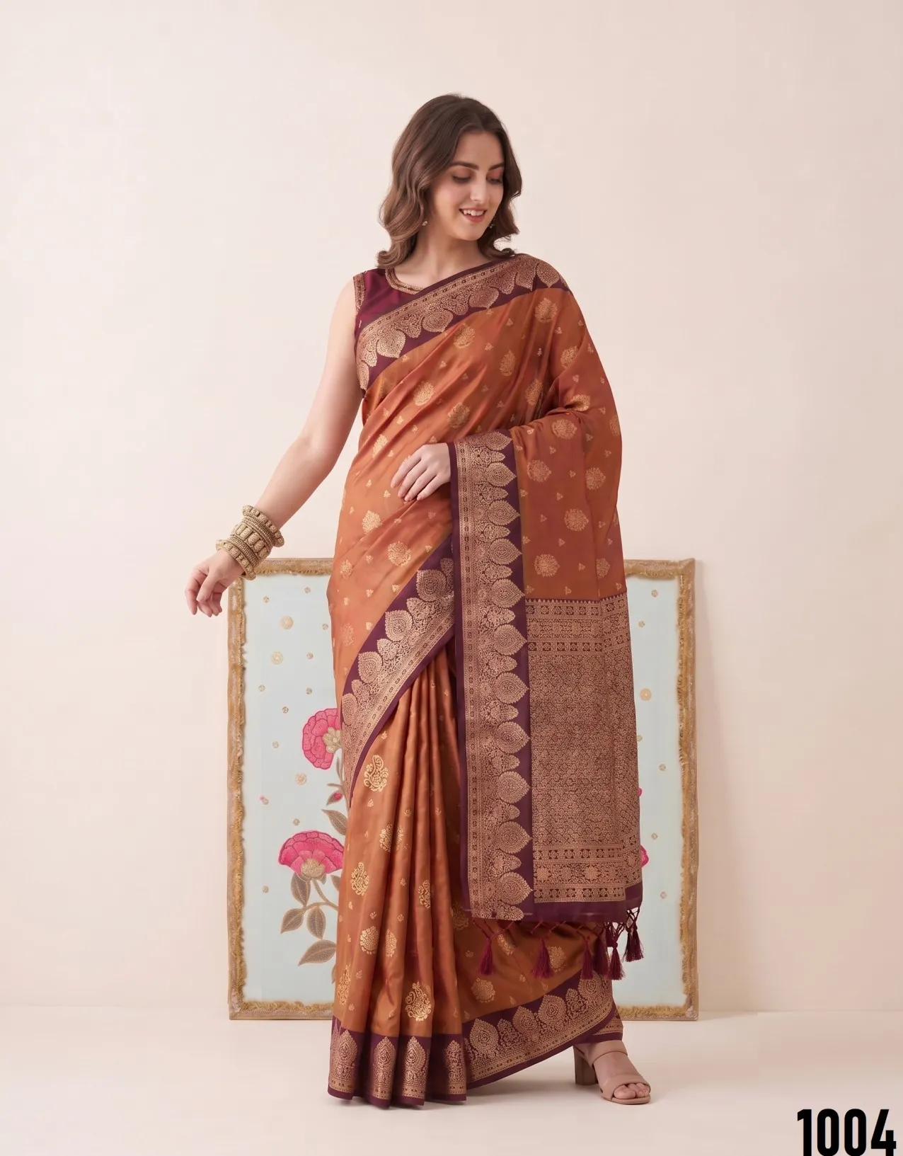 Devanshi Astita Silk Fabric With Traditional Contrast Elegant Border Saree For Woman