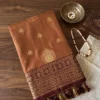 Devanshi Astita Silk Fabric With Traditional Contrast Elegant Border Saree For Woman
