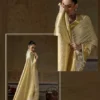 Champagne Gold Kanjivaram Art Silk Saree With Zari Work