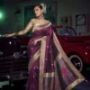 Kira Kavisha Viscose Silk Saree with 3D Woven Pallu Heavy