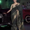 Kira Kavisha Viscose Silk Saree with 3D Woven Pallu Heavy