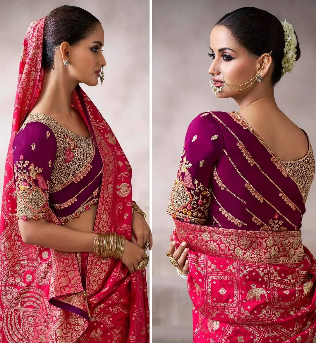 Woman’s Kira Kamala Silk Premium Party Wear Designer Saree