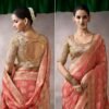Woman’s Kira Kamala Silk Premium Party Wear Designer Saree - Image 3