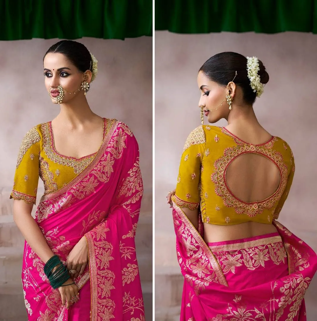 Woman's Kira Kamala Silk Premium Party Wear Designer Saree