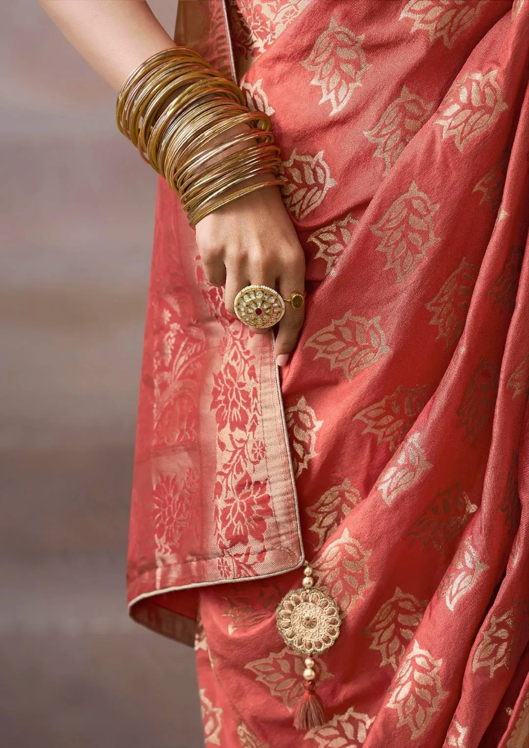 Woman’s Kira Kamala Silk Premium Party Wear Designer Saree