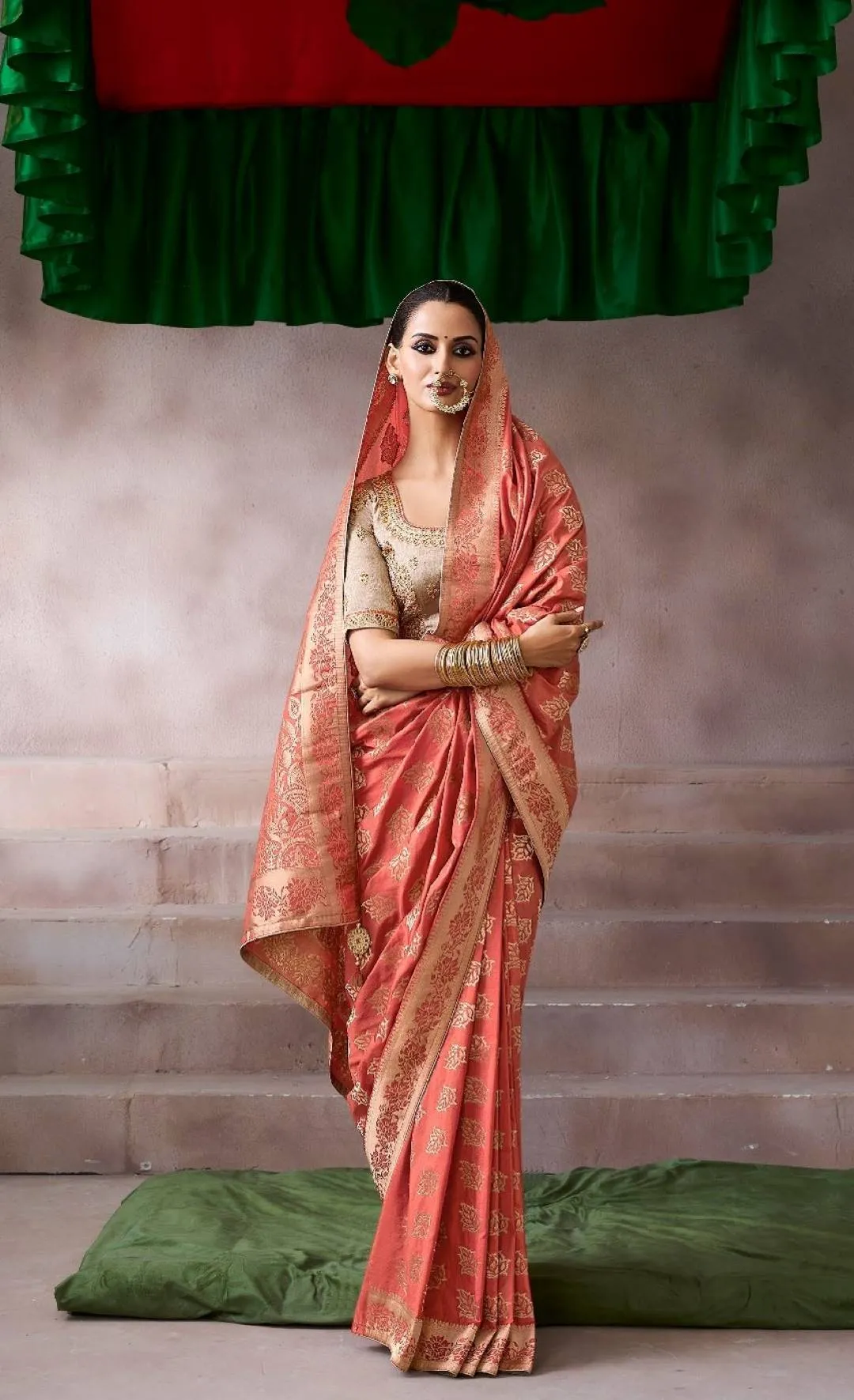 Woman’s Kira Kamala Silk Premium Party Wear Designer Saree