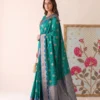 Devanshi Astita Silk Fabric With Traditional Contrast Elegant Border Saree For Woman