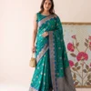 Devanshi Astita Silk Fabric With Traditional Contrast Elegant Border Saree For Woman