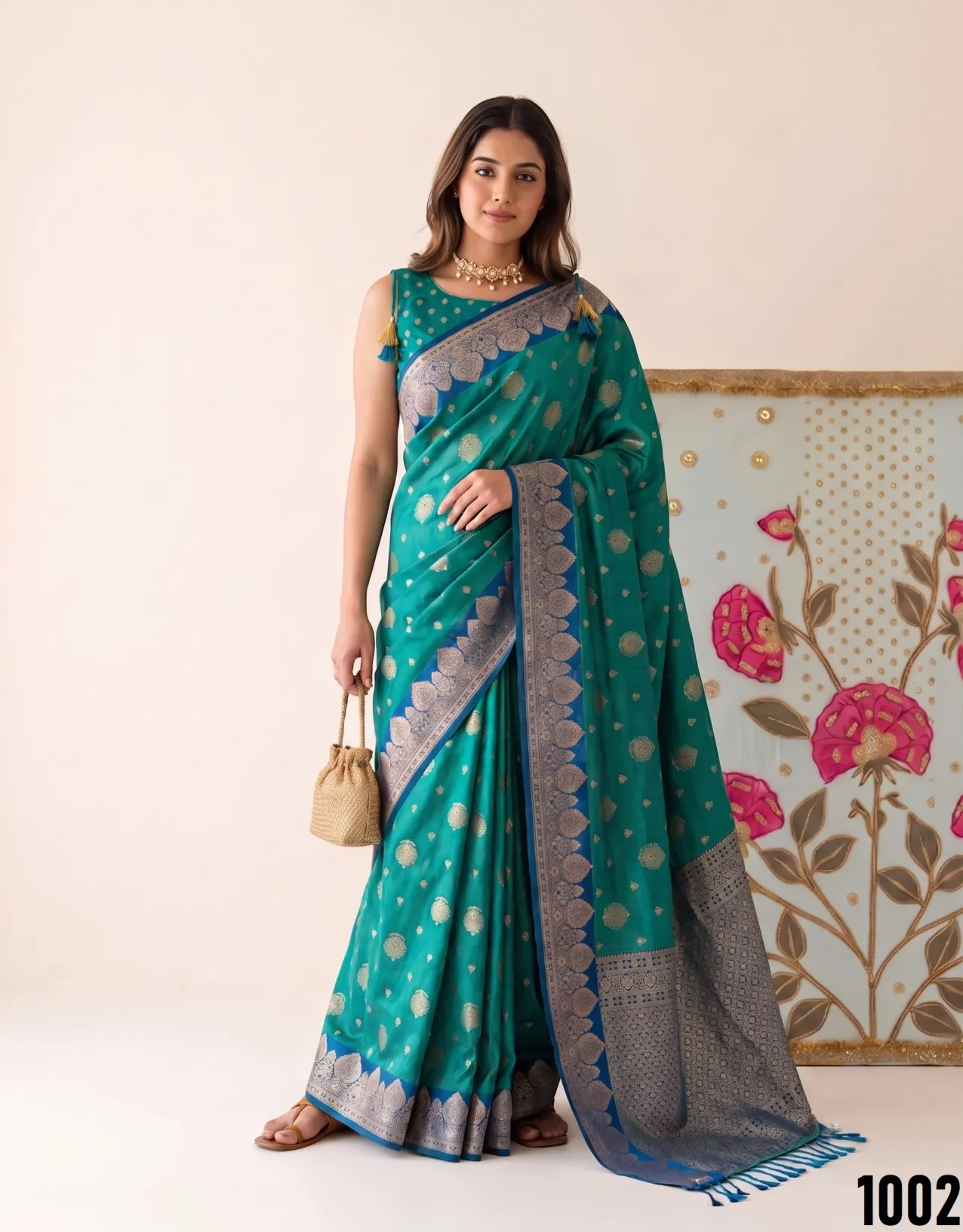Devanshi Astita Silk Fabric With Traditional Contrast Elegant Border Saree For Woman