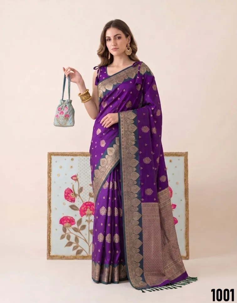 Devanshi Astita Silk Fabric With Traditional Contrast Elegant Border Saree For Woman