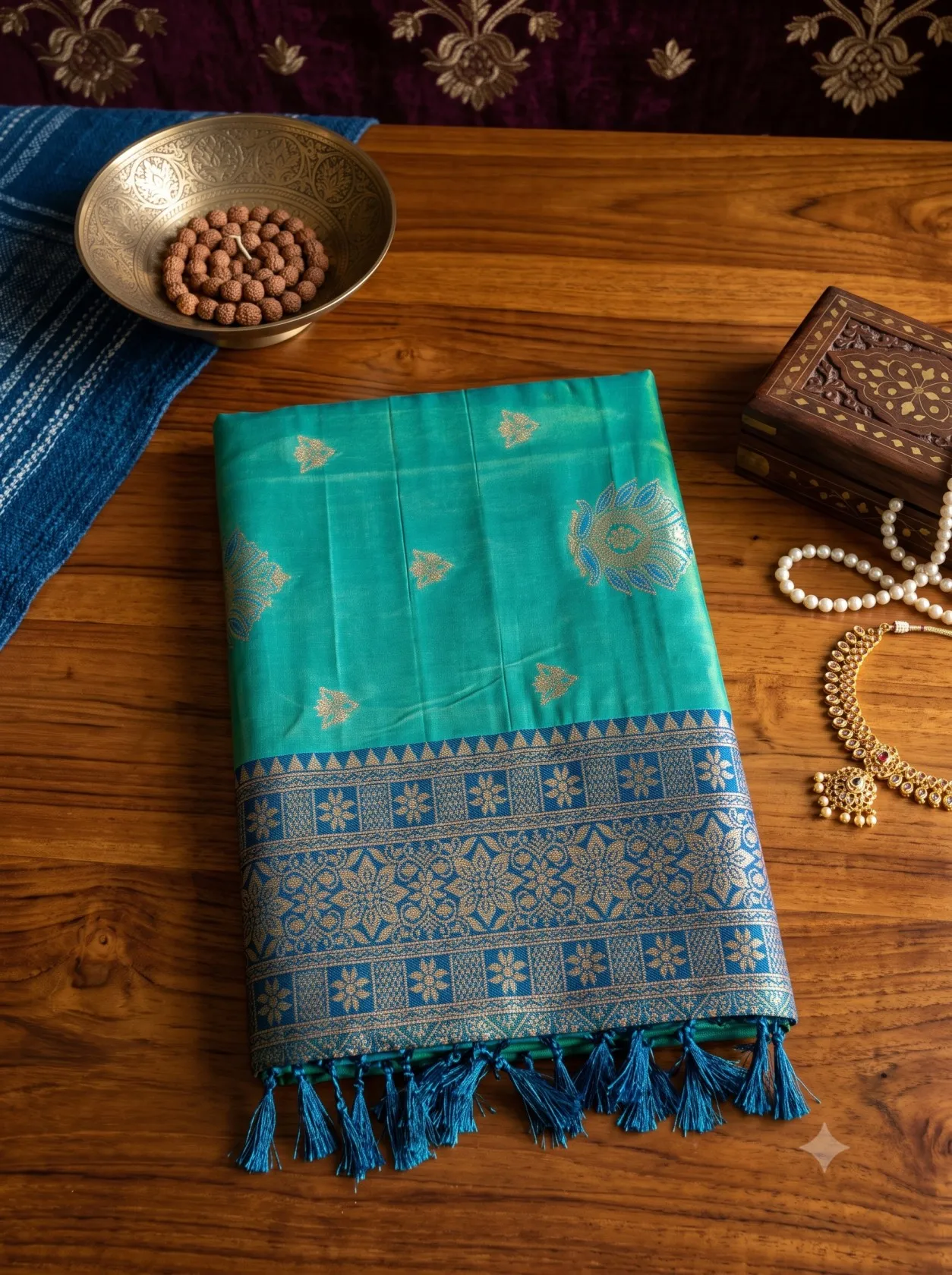 Devanshi Astita Silk Fabric With Traditional Contrast Elegant Border Saree For Woman