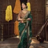 Kira Kiki Pure Silk Saree – Woman’s Designer Wedding Wear Saree with Embroidered Blouse