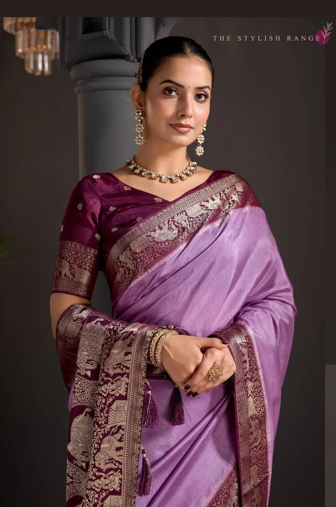 RANGBAGH MANORAMA PREMIUM VISCOSE ELEGANT ZARI BORDER SAREE
