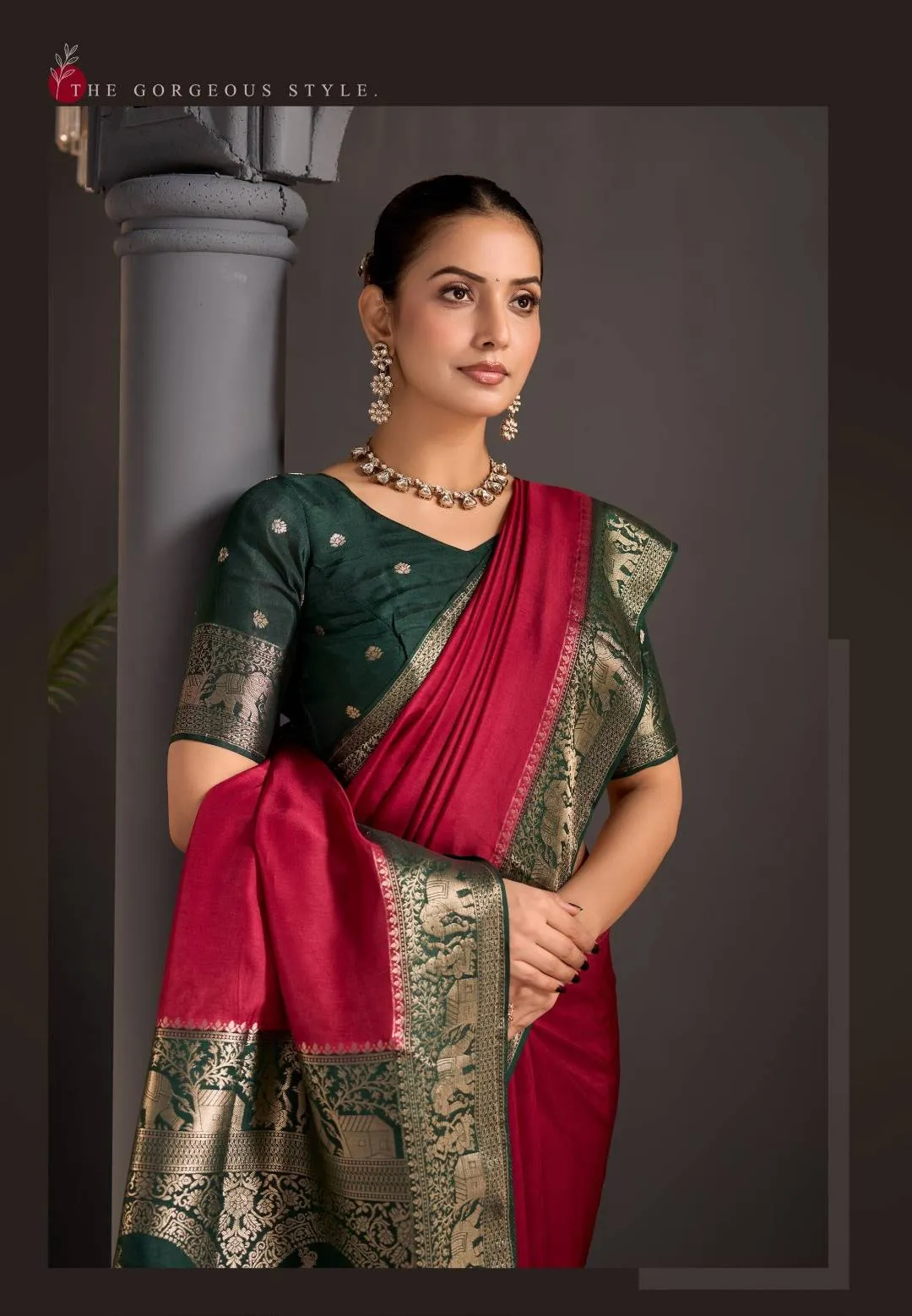 RANGBAGH MANORAMA PREMIUM VISCOSE ELEGANT ZARI BORDER SAREE