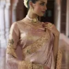 Woman’s Premium Lavender Kanjivaram Soft Silk Saree with Elegant Beads Work