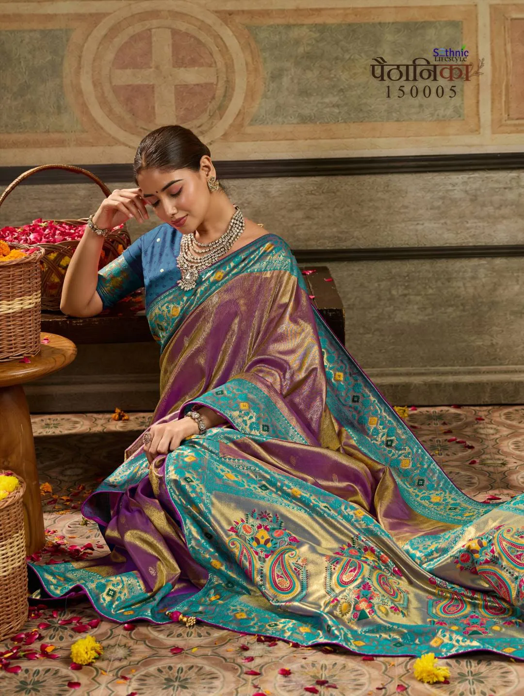 SETHNIC LIFESTYLE – PAITHANIKA Tissue Paithani Silk With Tissue Zari Woven Saree