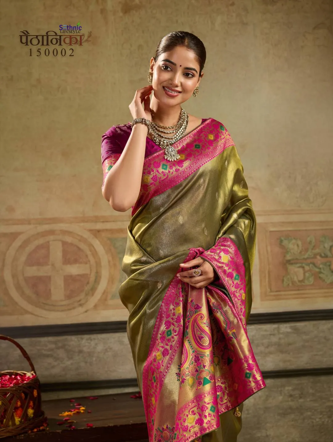 SETHNIC LIFESTYLE – PAITHANIKA Tissue Paithani Silk With Tissue Zari Woven Saree